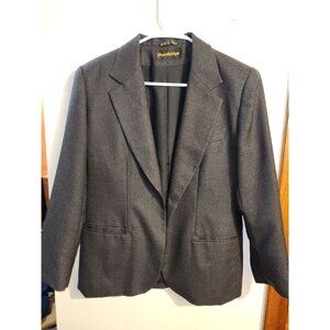 Giorgio di Sant Angelo Womens Blazer Size 10 Black Wool Made In Egypt